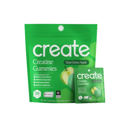 Sour Green Apple Create Creatine Gummies