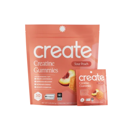 Sour Peach Create Creatine Gummies