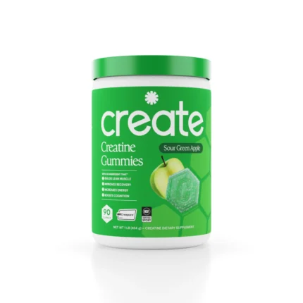 Sour Green Apple Create Creatine Gummies