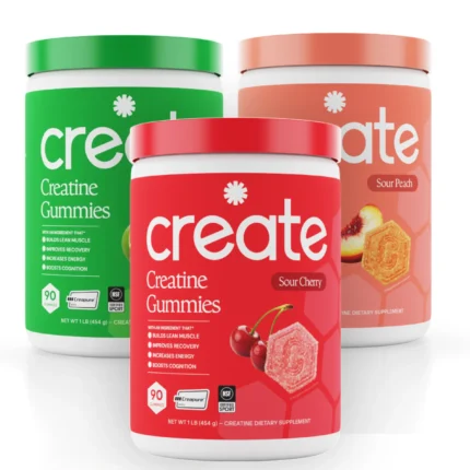 Extreme Sour Trio Create Creatine Gummies
